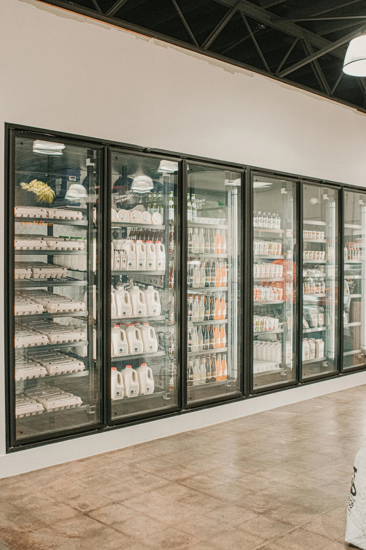 Commercial refrigeration display units and fridges showing professional maintenance services